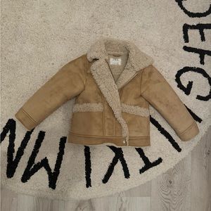 Zara faux sherling jacket
